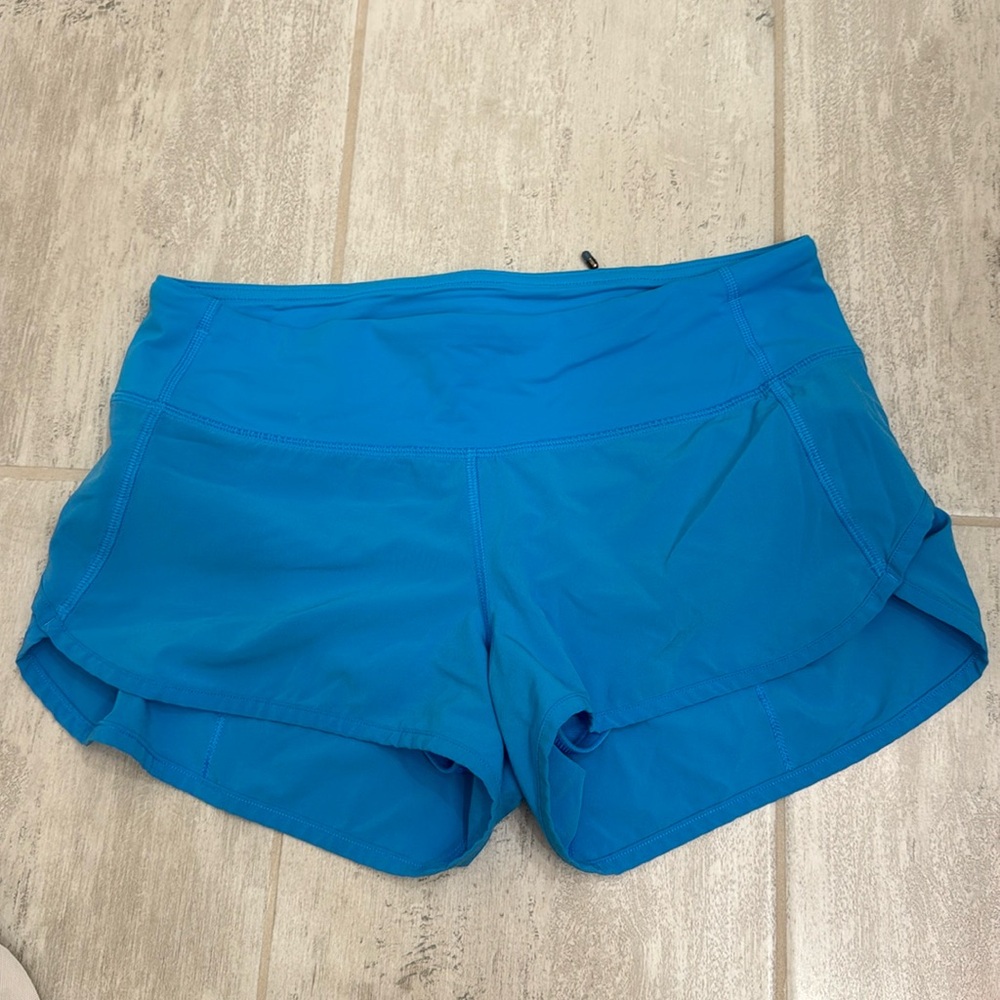Lululemon Speed Up Shorts Blue 2.5